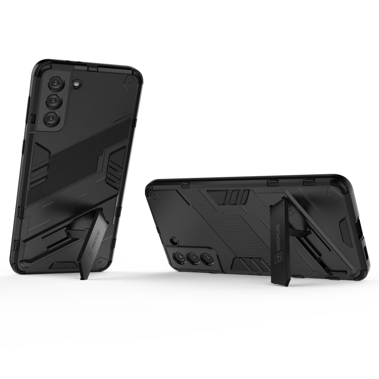 For Samsung Galaxy S21+ 5G Punk Armor 2 in 1 PC + TPU Shockproof Case with Invisible Holder
