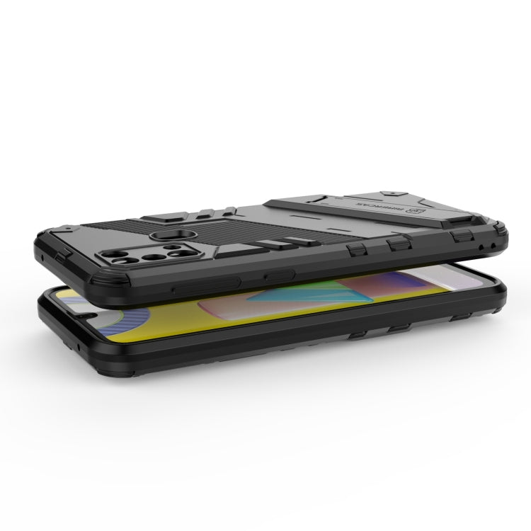For Samsung Galaxy M31 Punk Armor 2 in 1 PC + TPU Shockproof Case with Invisible Holder