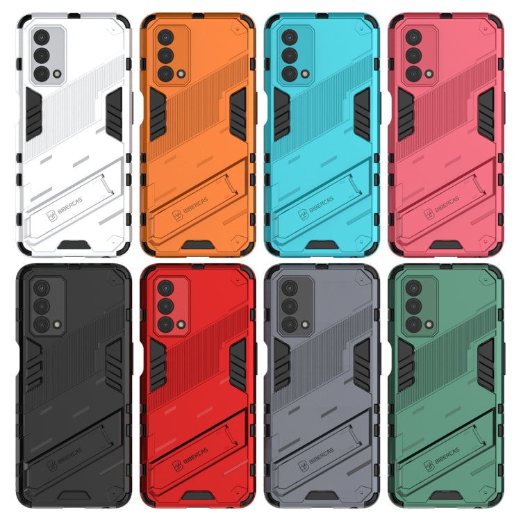 For OPPO A93 5G Punk Armor 2 in 1 PC + TPU Shockproof Case with Invisible Holder