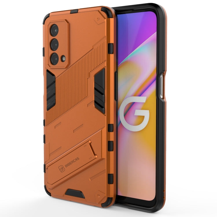 For OPPO A93 5G Punk Armor 2 in 1 PC + TPU Shockproof Case with Invisible Holder