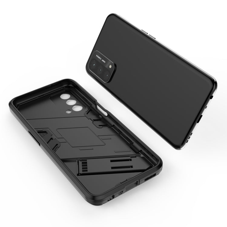 For OPPO A93 5G Punk Armor 2 in 1 PC + TPU Shockproof Case with Invisible Holder