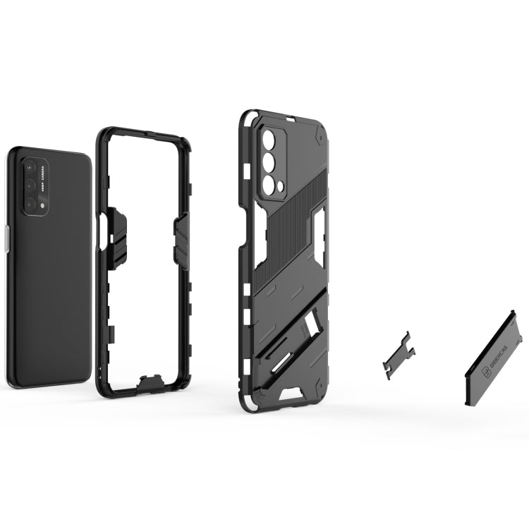 For OPPO A93 5G Punk Armor 2 in 1 PC + TPU Shockproof Case with Invisible Holder
