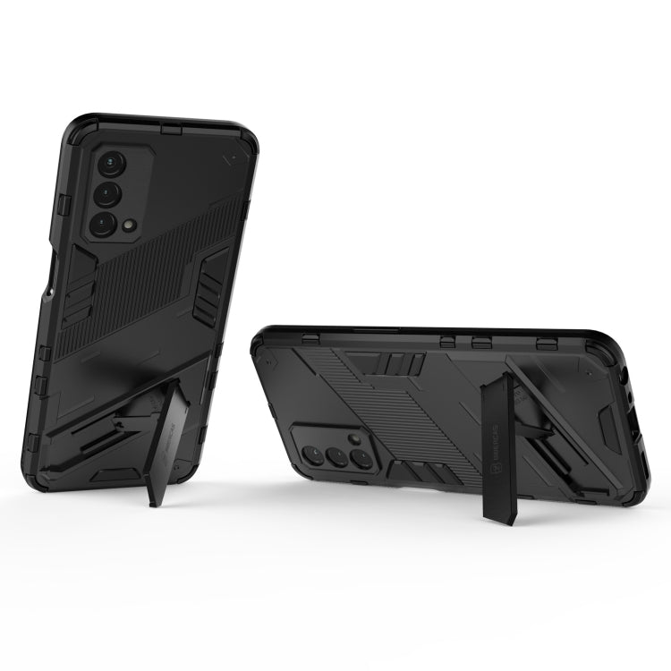 For OPPO A93 5G Punk Armor 2 in 1 PC + TPU Shockproof Case with Invisible Holder