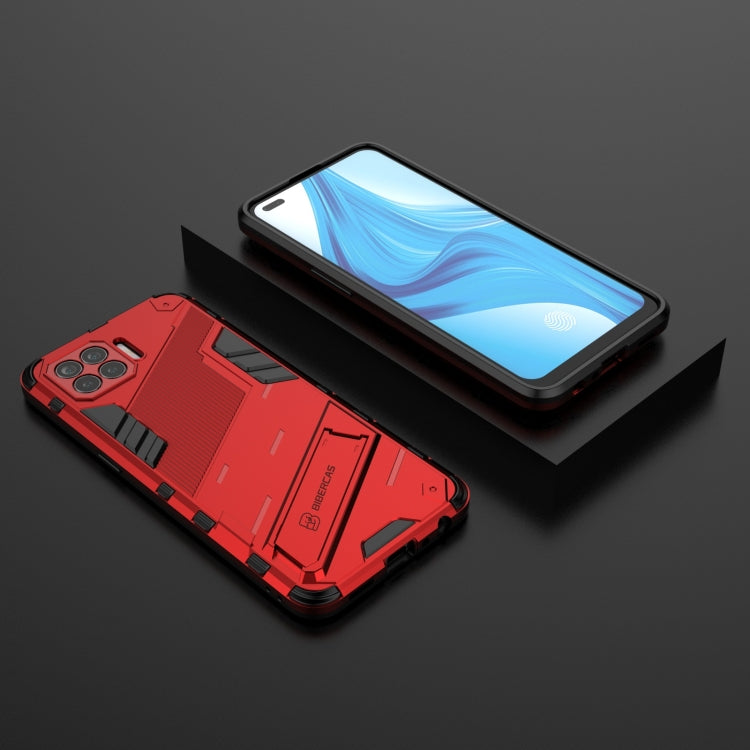 For OPPO F17 Pro Punk Armor 2 in 1 PC + TPU Shockproof Case with Invisible Holder