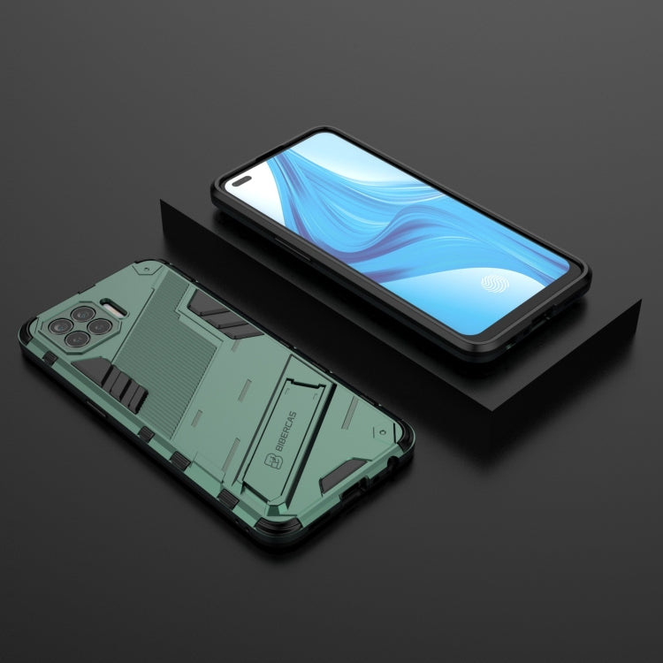 For OPPO F17 Pro Punk Armor 2 in 1 PC + TPU Shockproof Case with Invisible Holder