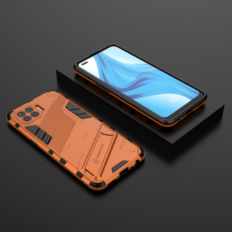 For OPPO F17 Pro Punk Armor 2 in 1 PC + TPU Shockproof Case with Invisible Holder