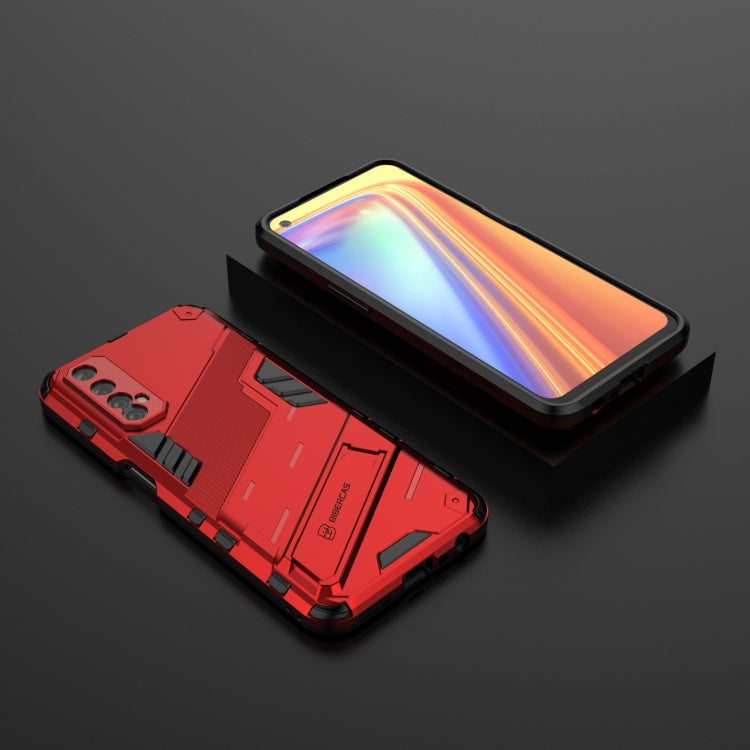 For OPPO Realme 7 Punk Armor 2 in 1 PC + TPU Shockproof Case with Invisible Holder
