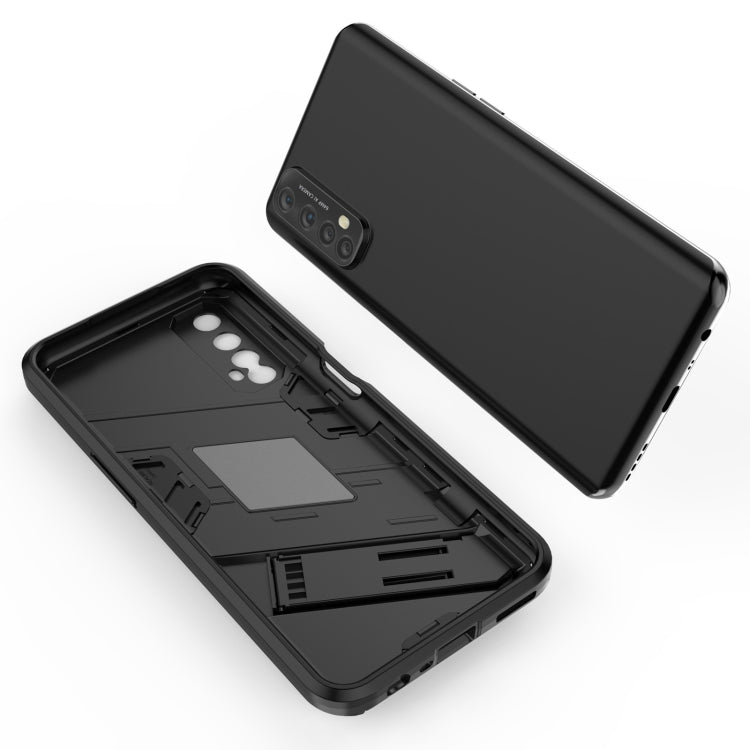 For OPPO Realme 7 Punk Armor 2 in 1 PC + TPU Shockproof Case with Invisible Holder