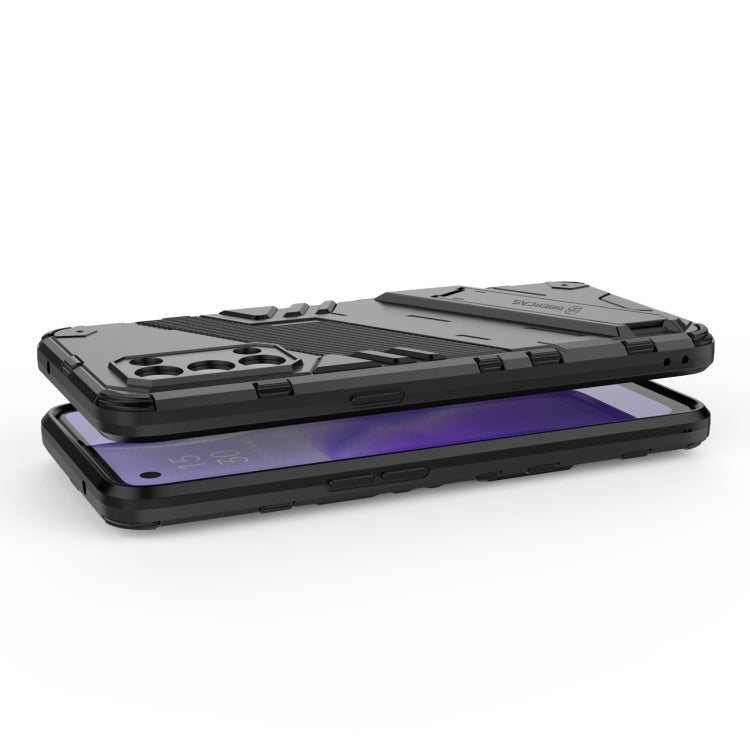 For OPPO Reno5 5G Punk Armor 2 in 1 PC + TPU Shockproof Case with Invisible Holder