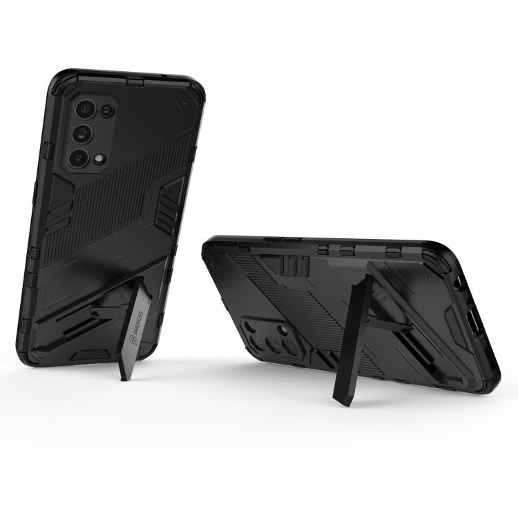For OPPO Reno5 5G Punk Armor 2 in 1 PC + TPU Shockproof Case with Invisible Holder