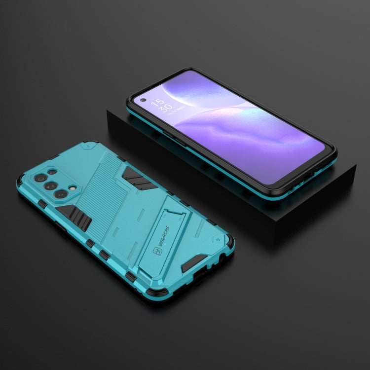 For OPPO Reno5 5G Punk Armor 2 in 1 PC + TPU Shockproof Case with Invisible Holder