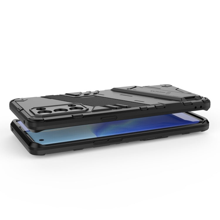 For OPPO Reno5 Pro Punk Armor 2 in 1 PC + TPU Shockproof Case with Invisible Holder