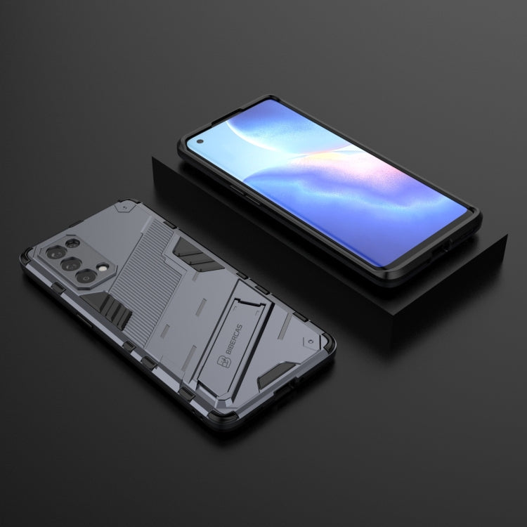 For OPPO Reno5 Pro Punk Armor 2 in 1 PC + TPU Shockproof Case with Invisible Holder