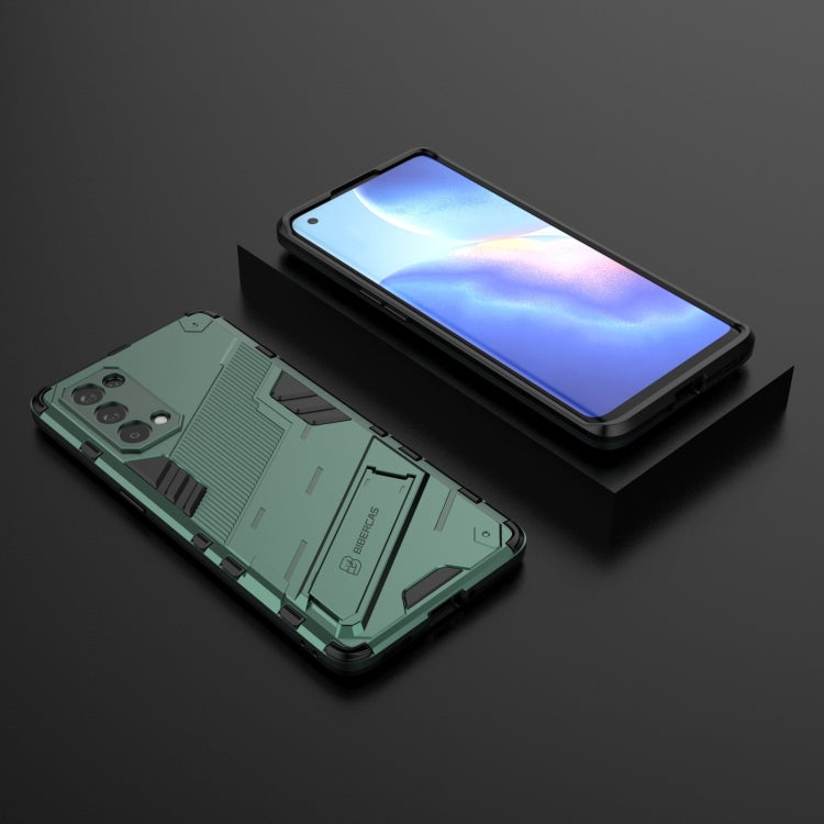 For OPPO Reno5 Pro Punk Armor 2 in 1 PC + TPU Shockproof Case with Invisible Holder