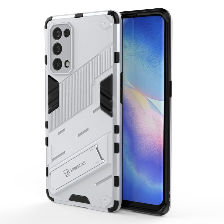 For OPPO Reno5 Pro Punk Armor 2 in 1 PC + TPU Shockproof Case with Invisible Holder