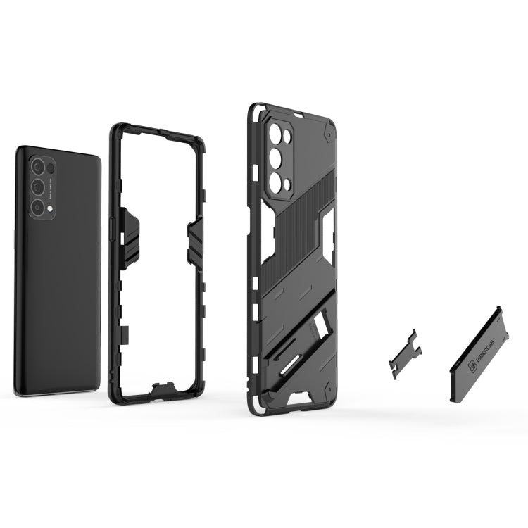 For OPPO Reno5 Pro Punk Armor 2 in 1 PC + TPU Shockproof Case with Invisible Holder