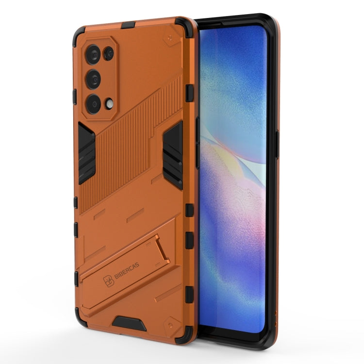 For OPPO Reno5 Pro Punk Armor 2 in 1 PC + TPU Shockproof Case with Invisible Holder