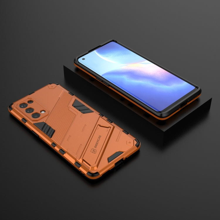 For OPPO Reno5 Pro Punk Armor 2 in 1 PC + TPU Shockproof Case with Invisible Holder