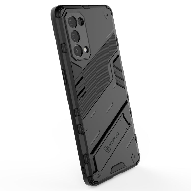 For OPPO Reno5 Pro Punk Armor 2 in 1 PC + TPU Shockproof Case with Invisible Holder