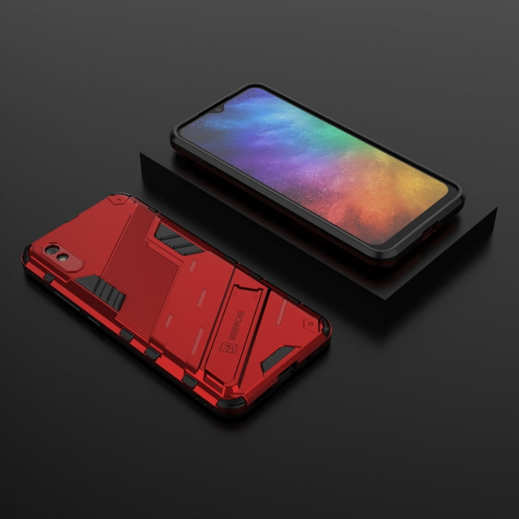 For Xiaomi Redmi 9A Punk Armor 2 in 1 PC + TPU Shockproof Case with Invisible Holder