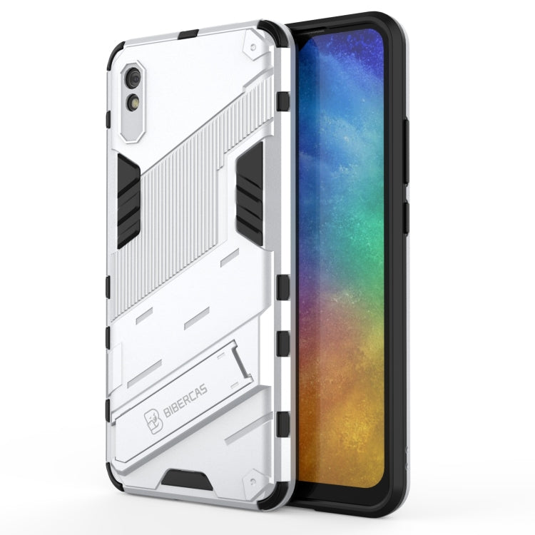 For Xiaomi Redmi 9A Punk Armor 2 in 1 PC + TPU Shockproof Case with Invisible Holder