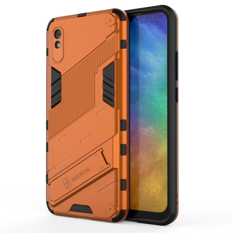 For Xiaomi Redmi 9A Punk Armor 2 in 1 PC + TPU Shockproof Case with Invisible Holder