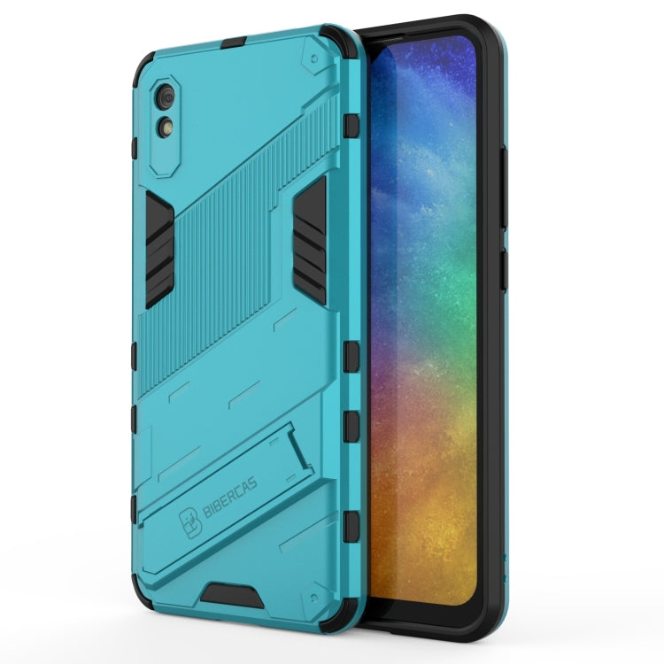 For Xiaomi Redmi 9A Punk Armor 2 in 1 PC + TPU Shockproof Case with Invisible Holder