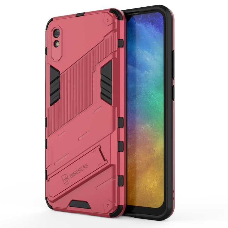 For Xiaomi Redmi 9A Punk Armor 2 in 1 PC + TPU Shockproof Case with Invisible Holder