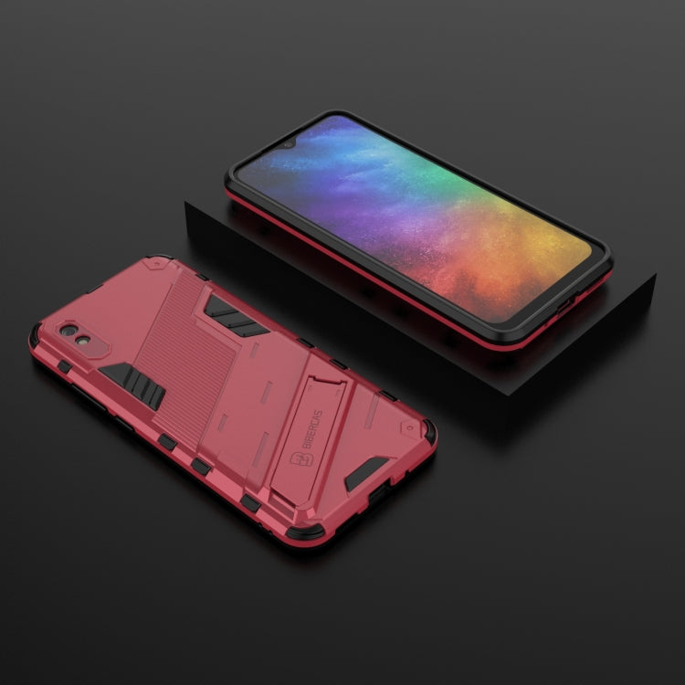 For Xiaomi Redmi 9A Punk Armor 2 in 1 PC + TPU Shockproof Case with Invisible Holder