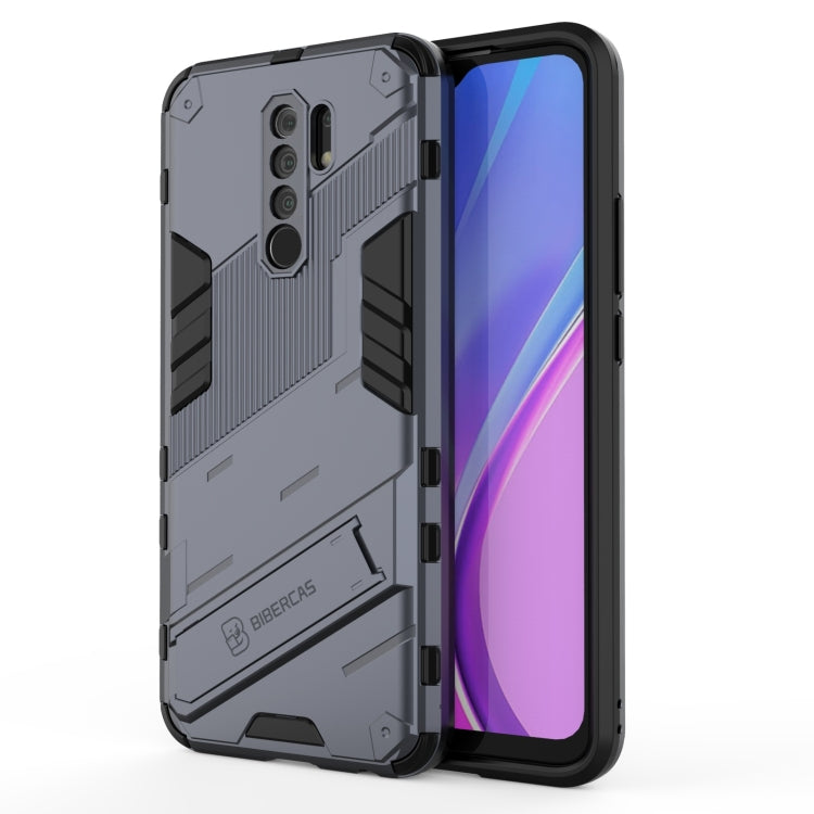 For Xiaomi Redmi 9 Punk Armor 2 in 1 PC + TPU Shockproof Case with Invisible Holder