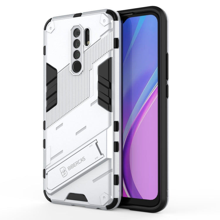 For Xiaomi Redmi 9 Punk Armor 2 in 1 PC + TPU Shockproof Case with Invisible Holder