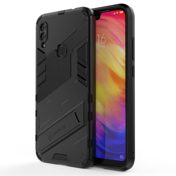 For Xiaomi Redmi Note 7 Punk Armor 2 in 1 PC + TPU Shockproof Case with Invisible Holder