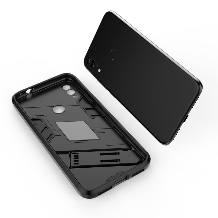 For Xiaomi Redmi Note 7 Punk Armor 2 in 1 PC + TPU Shockproof Case with Invisible Holder