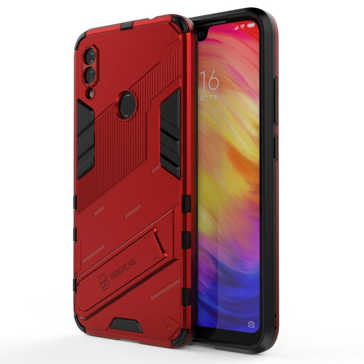 For Xiaomi Redmi Note 7 Punk Armor 2 in 1 PC + TPU Shockproof Case with Invisible Holder