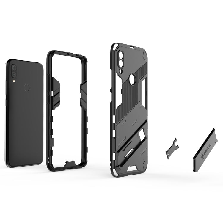 For Xiaomi Redmi Note 7 Punk Armor 2 in 1 PC + TPU Shockproof Case with Invisible Holder