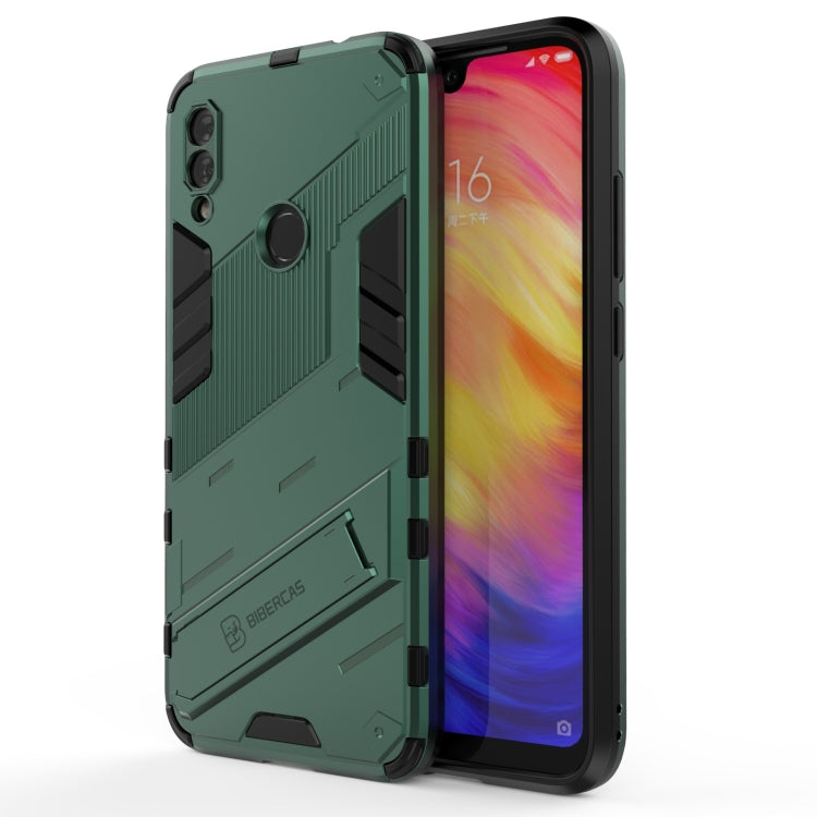 For Xiaomi Redmi Note 7 Punk Armor 2 in 1 PC + TPU Shockproof Case with Invisible Holder