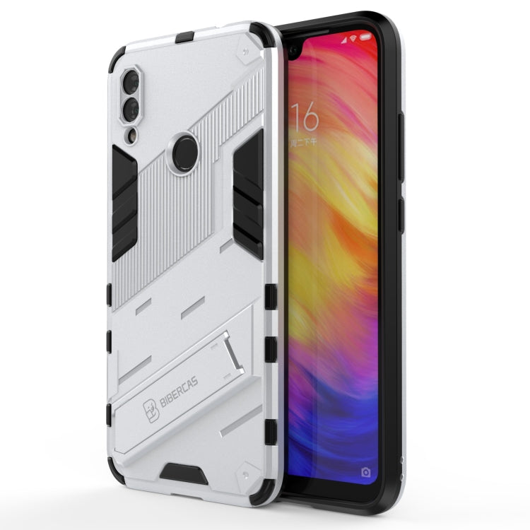 For Xiaomi Redmi Note 7 Punk Armor 2 in 1 PC + TPU Shockproof Case with Invisible Holder