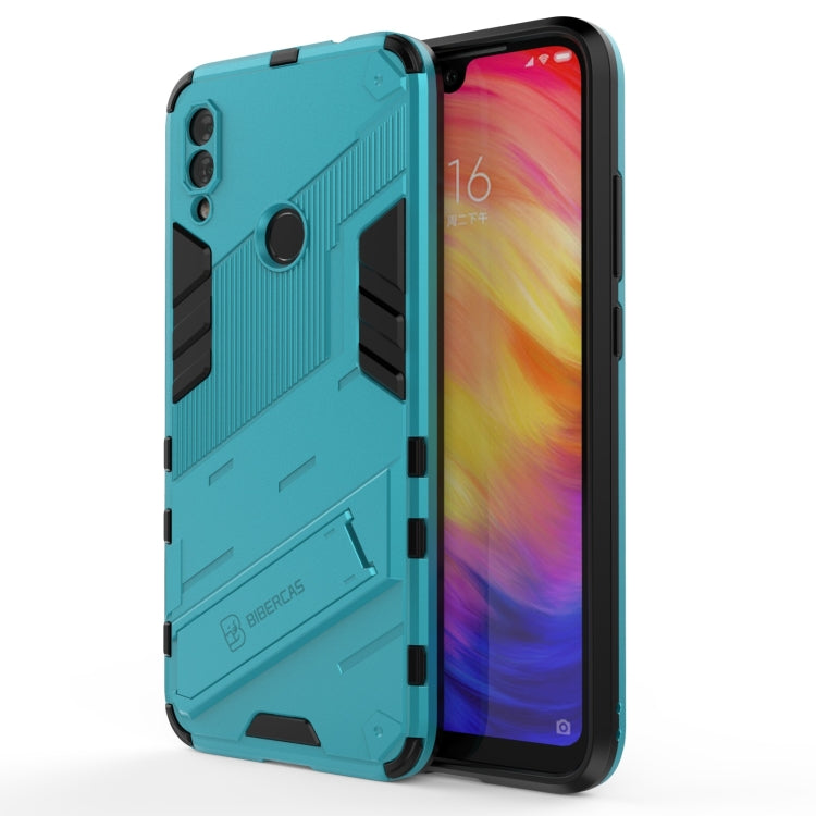 For Xiaomi Redmi Note 7 Punk Armor 2 in 1 PC + TPU Shockproof Case with Invisible Holder