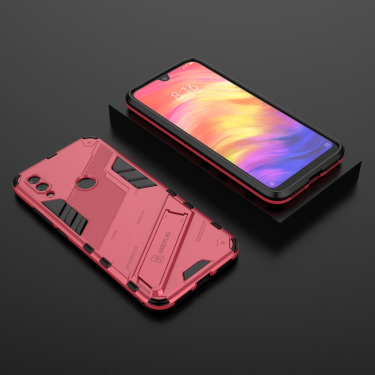 For Xiaomi Redmi Note 7 Punk Armor 2 in 1 PC + TPU Shockproof Case with Invisible Holder