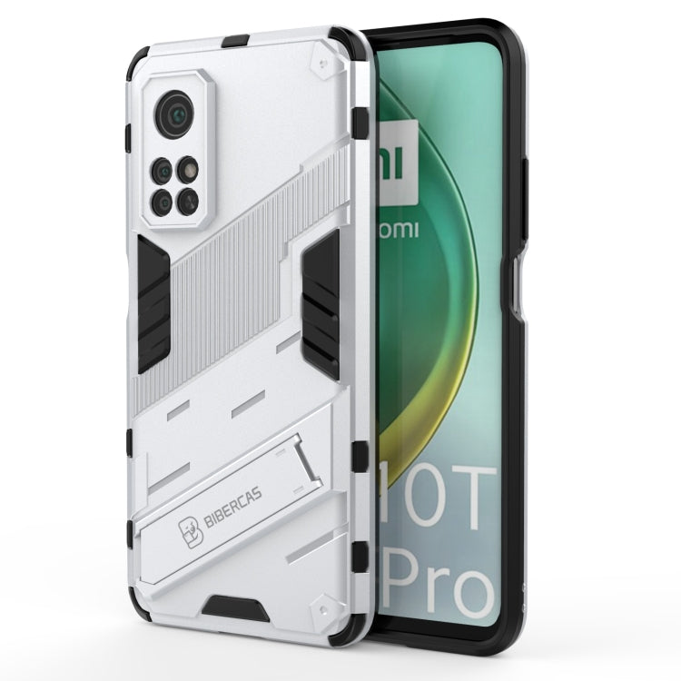 For Xiaomi Mi 10T Pro 5G Punk Armor 2 in 1 PC + TPU Shockproof Case with Invisible Holder