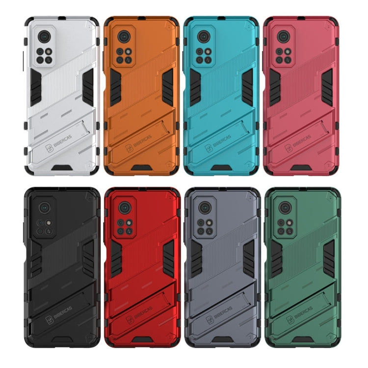 For Xiaomi Mi 10T Pro 5G Punk Armor 2 in 1 PC + TPU Shockproof Case with Invisible Holder