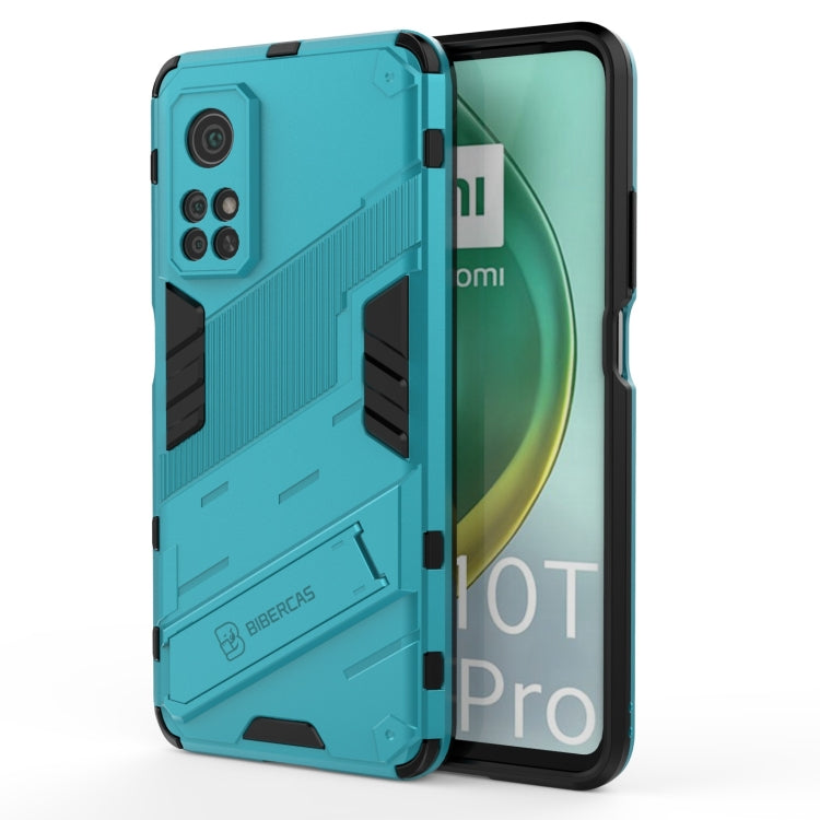 For Xiaomi Mi 10T Pro 5G Punk Armor 2 in 1 PC + TPU Shockproof Case with Invisible Holder