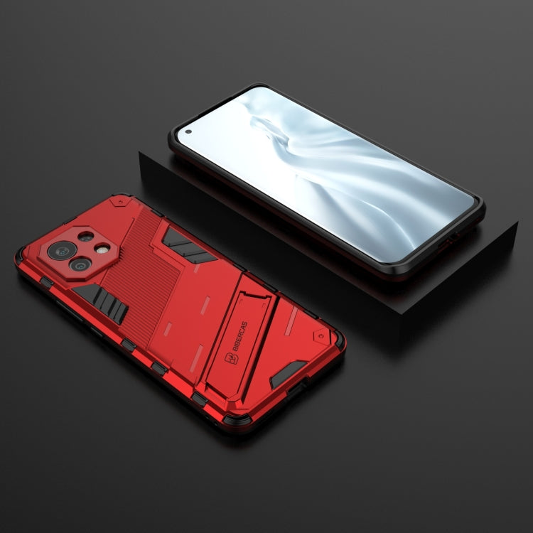 For Xiaomi Mi 11 Punk Armor 2 in 1 PC + TPU Shockproof Case with Invisible Holder