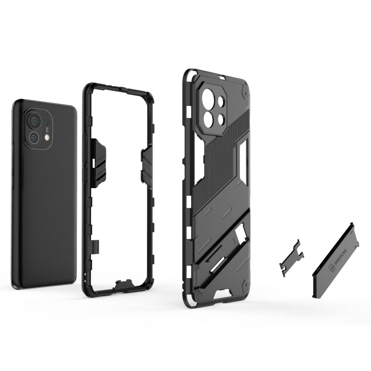 For Xiaomi Mi 11 Punk Armor 2 in 1 PC + TPU Shockproof Case with Invisible Holder