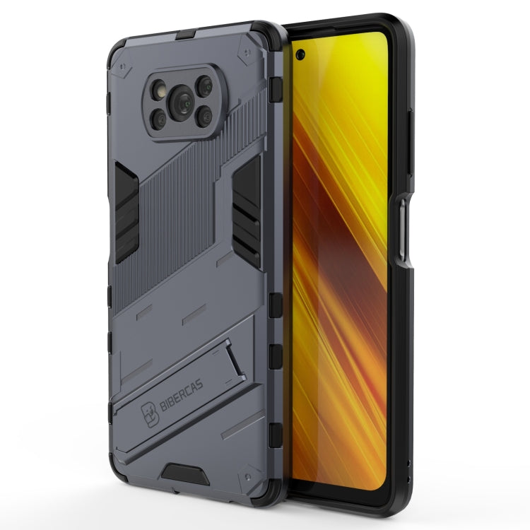 For Xiaomi Poco X3 Punk Armor 2 in 1 PC + TPU Shockproof Case with Invisible Holder