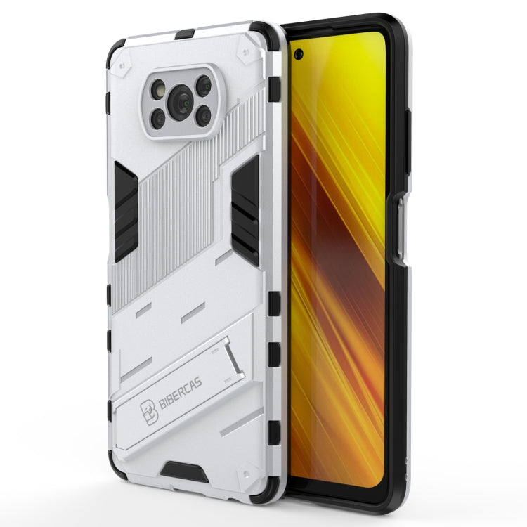 For Xiaomi Poco X3 Punk Armor 2 in 1 PC + TPU Shockproof Case with Invisible Holder