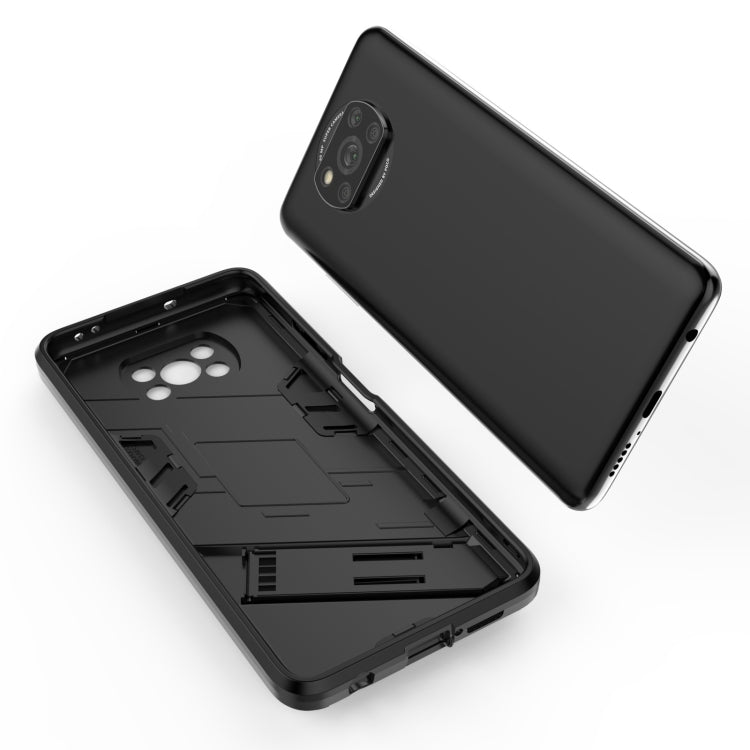 For Xiaomi Poco X3 Punk Armor 2 in 1 PC + TPU Shockproof Case with Invisible Holder