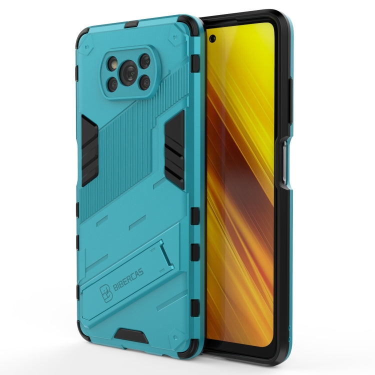 For Xiaomi Poco X3 Punk Armor 2 in 1 PC + TPU Shockproof Case with Invisible Holder