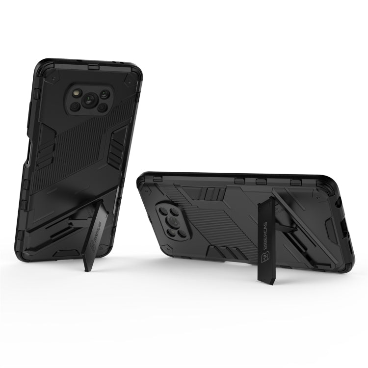 For Xiaomi Poco X3 Punk Armor 2 in 1 PC + TPU Shockproof Case with Invisible Holder