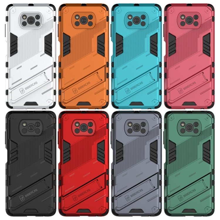 For Xiaomi Poco X3 Punk Armor 2 in 1 PC + TPU Shockproof Case with Invisible Holder